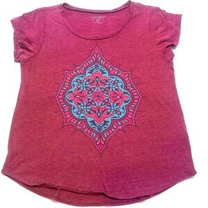 Lucky Brand Graphic Cap Sleeve Tee